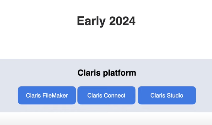 你好 FileMaker Pro, 再见Claris Pro